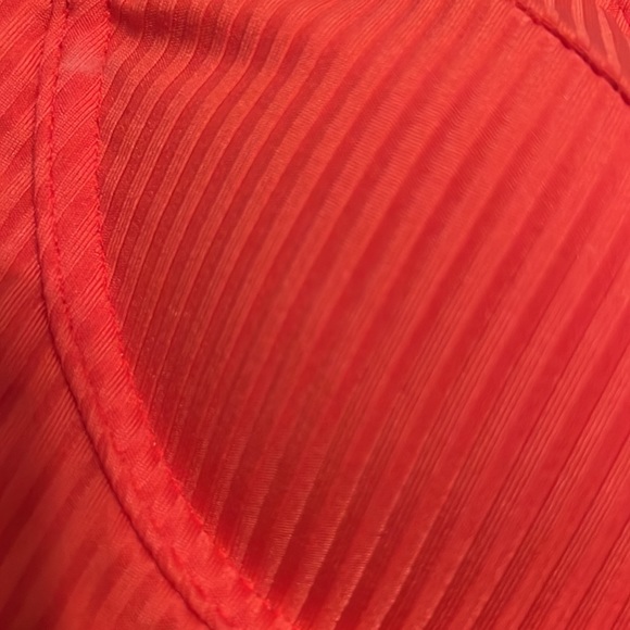 orange rubbed bikini top, never worn, great condition! - Picture 2 of 2